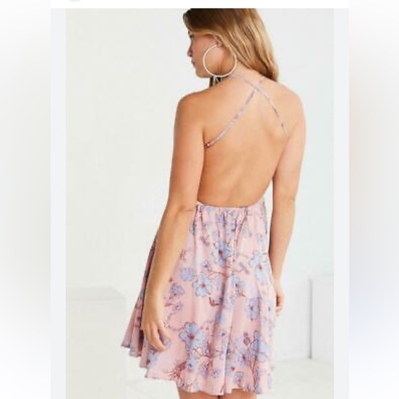 Kimchi blu urban outfitters backless flowy floral whimsical coquette fairy dress - Picture 2 of 7